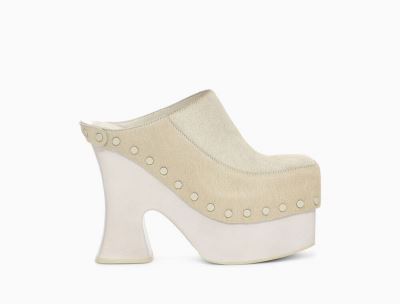 UGG Eckhaus Latta Boogie Platform Womens High Heels Beige - AU 486YG